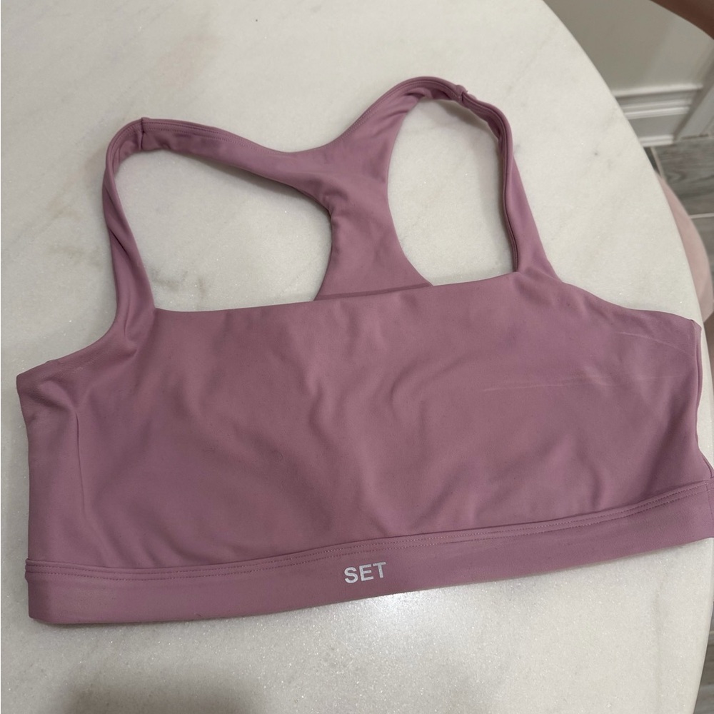 SET Active Dusty Rose Racerback Sports Bra